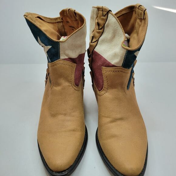 American Rag Cie Mason Texas Flag Patriotic Western Cowboy Boots Women's 8M - Picture 5 of 9